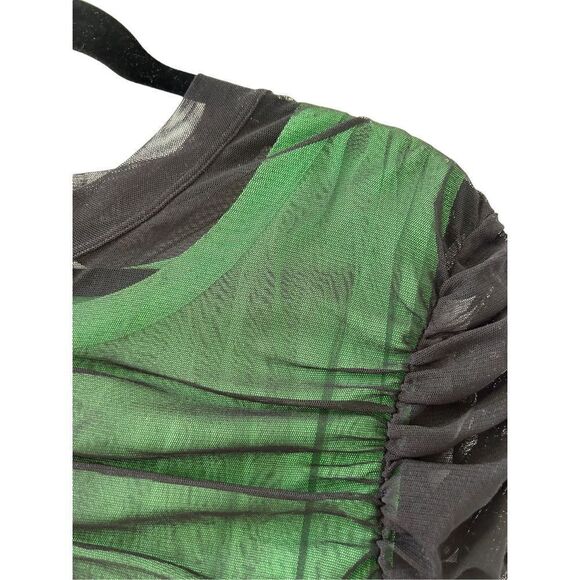 Alexander Wang Double Layer Stretch Mesh Mini Dress Women’s Size Large - Picture 7 of 13